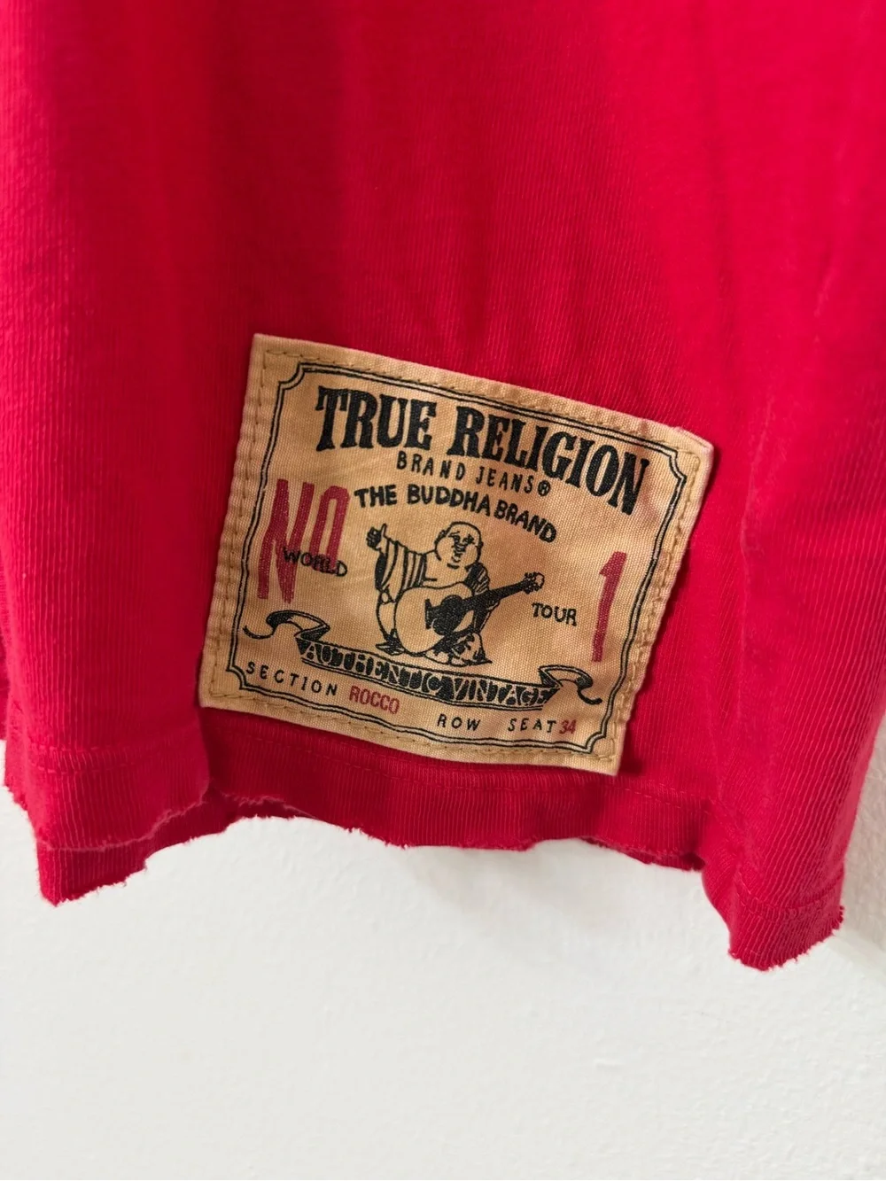 {3X} True Religion Men's Red Graphic Tee